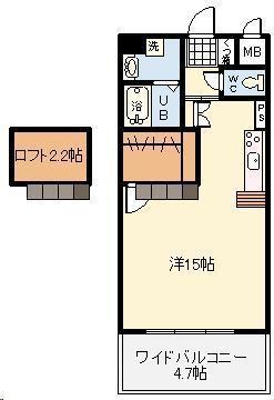 AMOUR DAIKUMACHI(ワンルーム/5階)の間取り写真