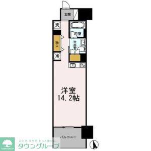 カスタリア伏見(ワンルーム/3階)の間取り写真