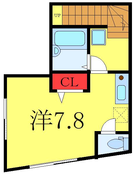 メゾン カグラ(ワンルーム/2階)の間取り写真
