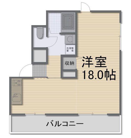 MAISON LIBRE(ワンルーム/1階)の間取り写真