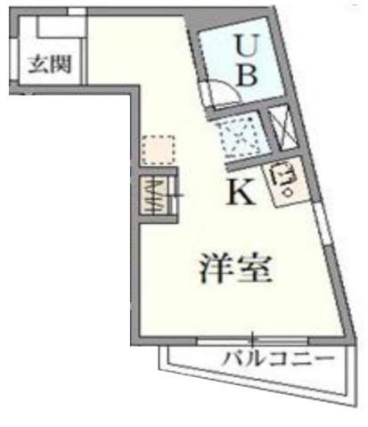 サンテラスMAITA(ワンルーム/2階)の間取り写真