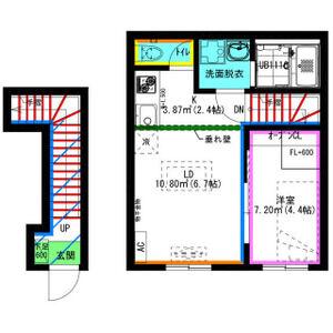 RADIANCE大府II(1LDK/2階)の間取り写真