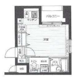 アランシア方南町(ワンルーム/2階)の間取り写真