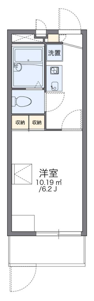レオパレスさかえ(1K/1階)の間取り写真