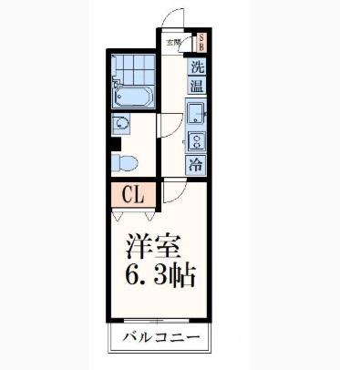 ソフィア永山(1K/3階)の間取り写真
