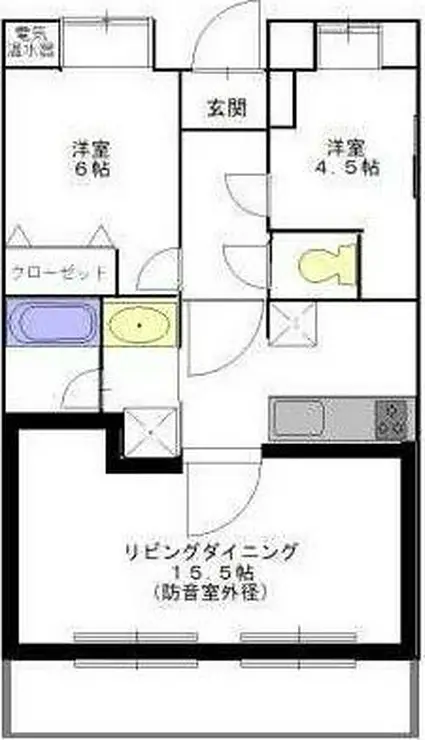 コーナスフロリダ 3階階 間取り