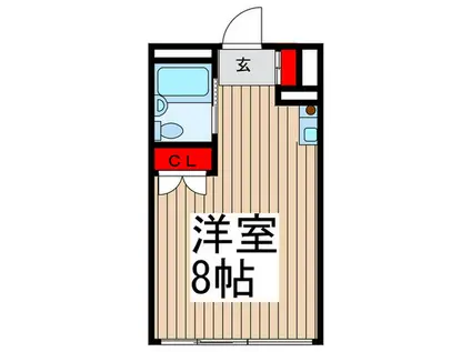 稲屋ハイム(ワンルーム/5階)の間取り写真
