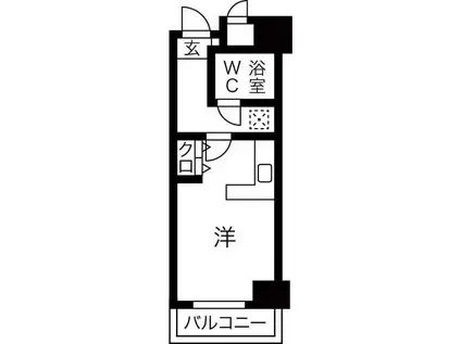 ダイアパレス塚本II番館(ワンルーム/7階)の間取り写真