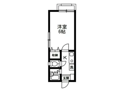 メゾンヌーボー元菊1(1K/2階)の間取り写真