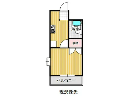 メゾンビクトリー(1K/1階)の間取り写真