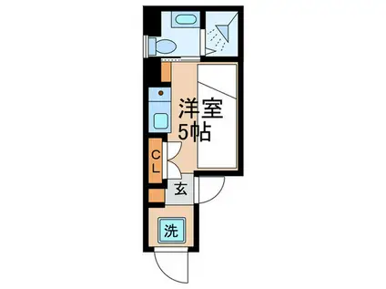RPレジデンス早稲田(ワンルーム/2階)の間取り写真