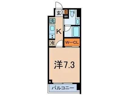 ディームス大塚(1K/10階)の間取り写真
