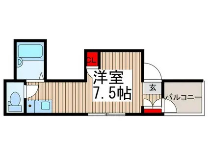 E HOUSE川口(ワンルーム/3階)の間取り写真