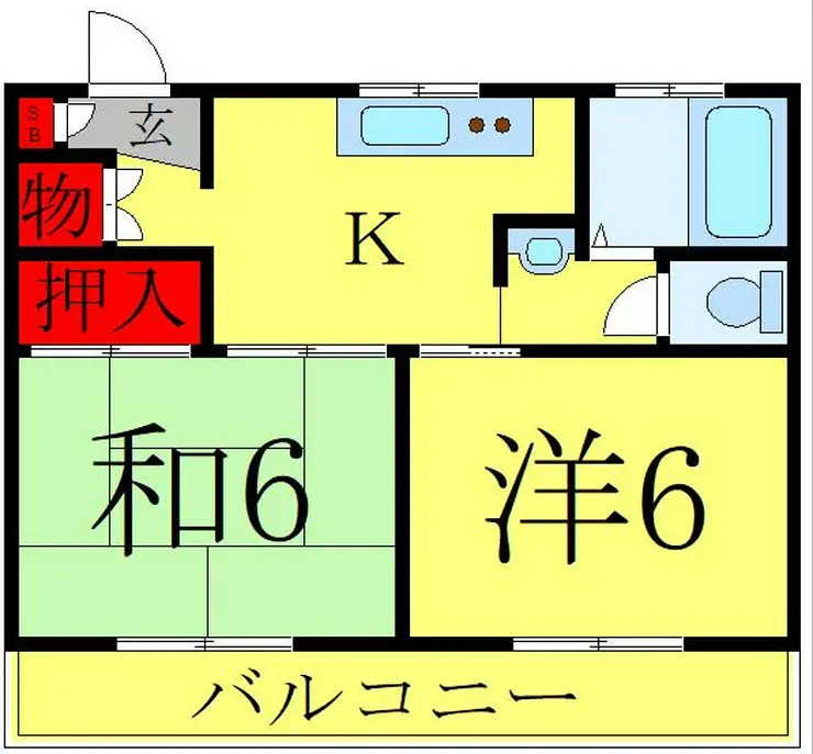 ハイムトウシン 2階階 間取り