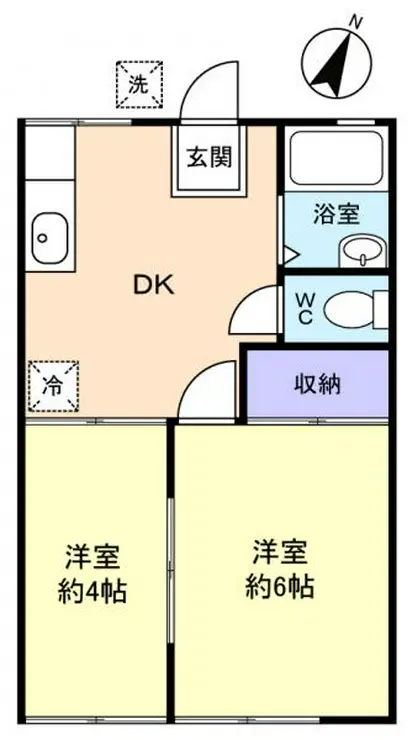 ハイツトキザキ 1階階 間取り