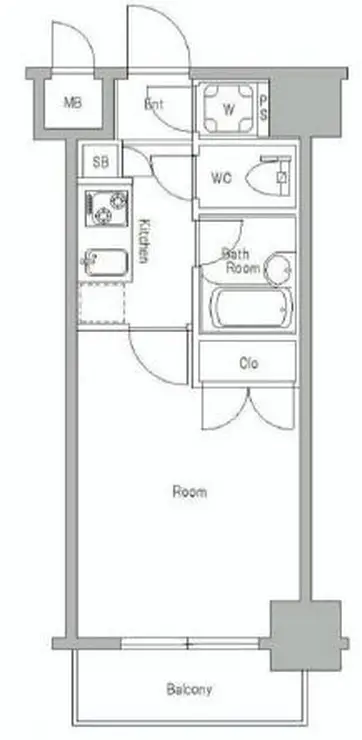 パレステュディオ虎ノ門 5階階 間取り