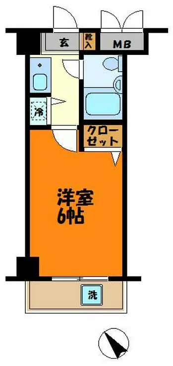 クレッセント新川崎 1階階 間取り