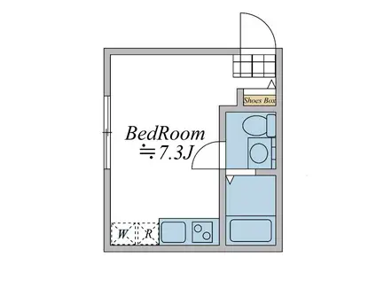 VINOSITY YAMATE(ワンルーム/2階)の間取り写真