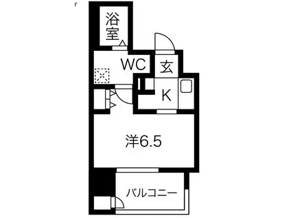 ワールドアイ大阪城イーストアドバンス(1K/12階)の間取り写真