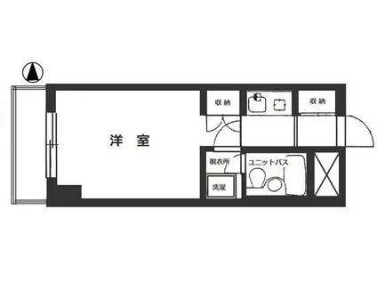 ライオンズマンション新宿東公園(1K/7階)の間取り写真