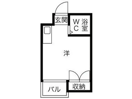 ロフティ淡路I(ワンルーム/3階)の間取り写真
