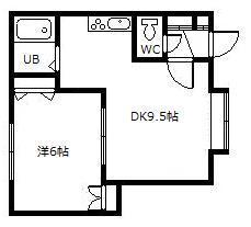 AZ1.2(1LDK/2階)の間取り写真