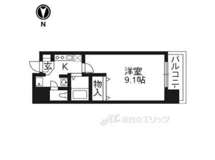 ブリリアンスITO(1K/2階)の間取り写真