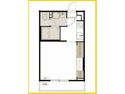 リブリ・HIYOSHI(1K/3階)の間取り写真