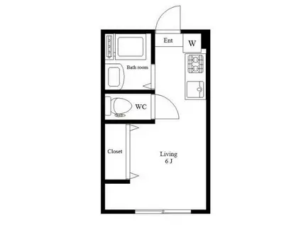 SPROUT(ワンルーム/4階)の間取り写真