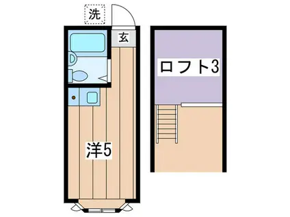 リブレ日吉A(ワンルーム/1階)の間取り写真
