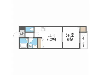 アート門真本町(1LDK/3階)の間取り写真
