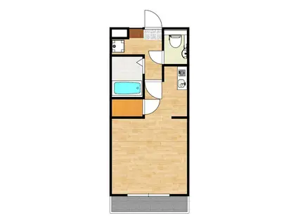 アバンサール弐番館(1K/3階)の間取り写真