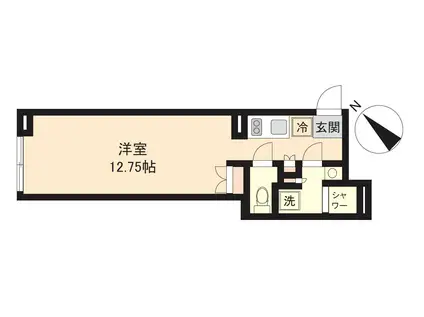 PASEO神宮前(ワンルーム/1階)の間取り写真