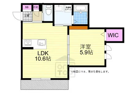 ヘーベルメゾン十八条(1LDK/1階)の間取り写真