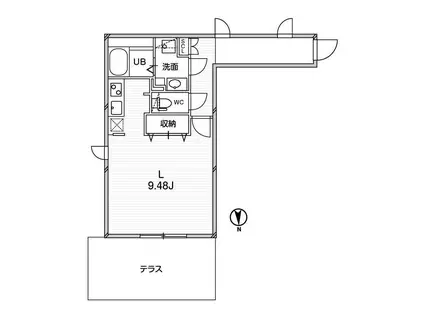 PASEO HIGASHI SHINJUKU(ワンルーム/2階)の間取り写真