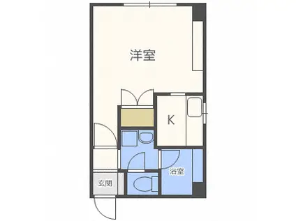 トミイビルNO.11(1K/6階)の間取り写真