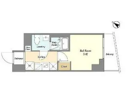 プライマル戸越銀座(1K/11階)の間取り写真