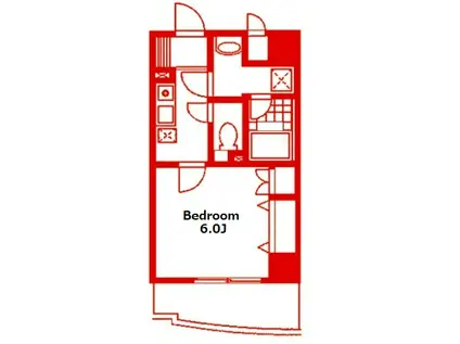 ソレアード(1K/5階)の間取り写真