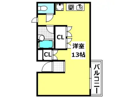 マンションナカムラ(ワンルーム/2階)の間取り写真