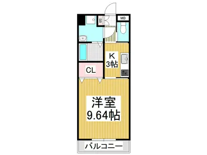 シャルマン赤穂(1K/1階)の間取り写真