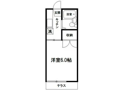アートハイツ(1K/1階)の間取り写真
