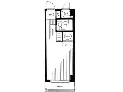 ヴィラ・シェール(ワンルーム/3階)の間取り写真