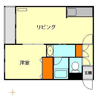 グランメゾン厚別II(1LDK/1階)の間取り写真