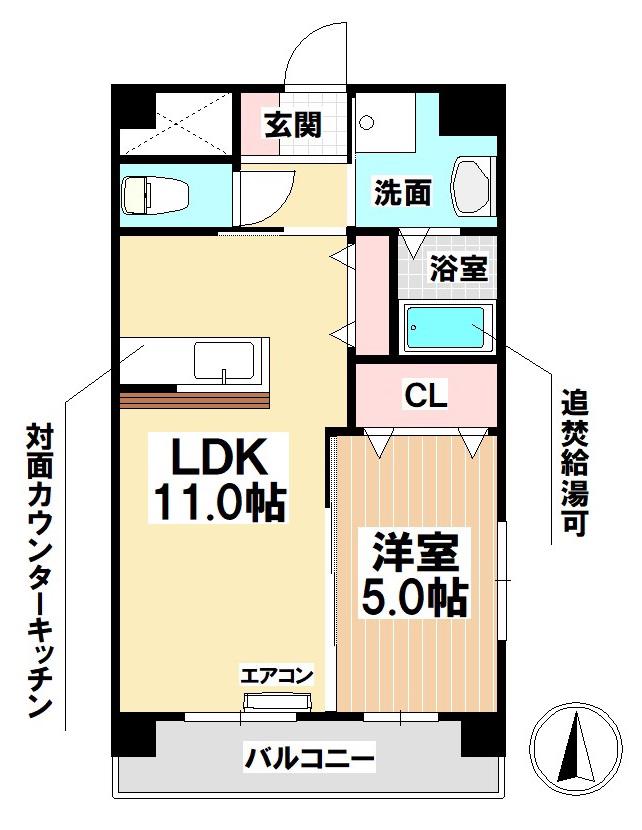 プリマヴェーラ南青山(1LDK/8階)の間取り写真
