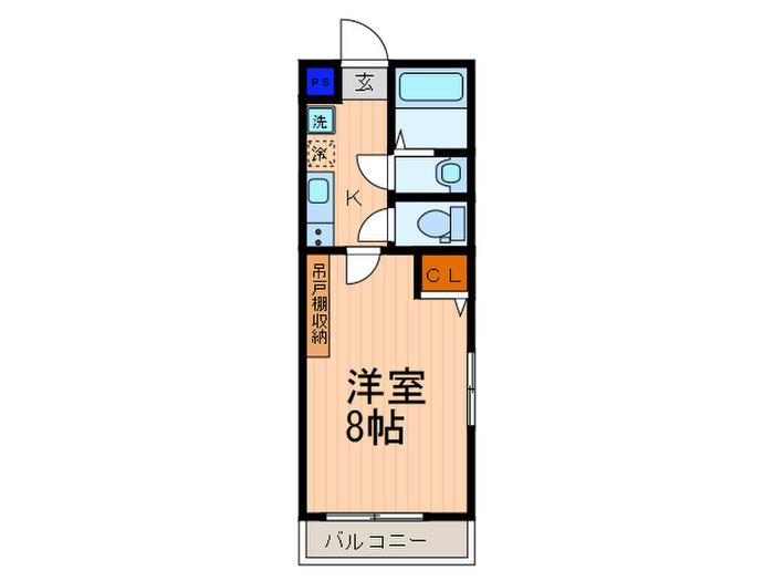 アークリード五条七本松(1K/3階)の間取り写真