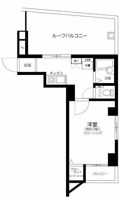 アーバヒルズ高円寺(1K/4階)の間取り写真
