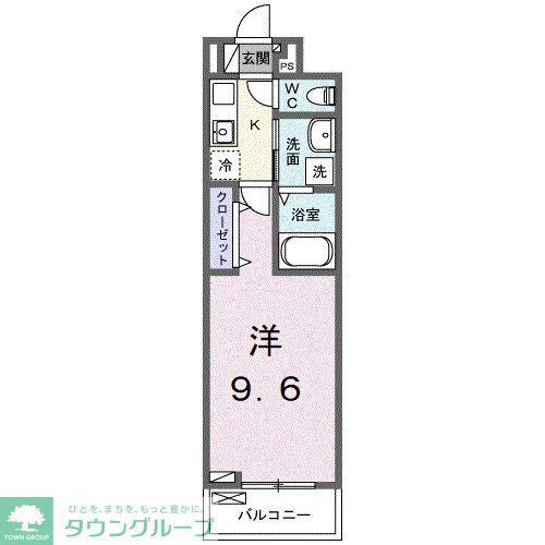 スプレンドーレ(1K/3階)の間取り写真