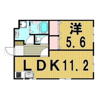 クラルーテ新井(1LDK/3階)の間取り写真
