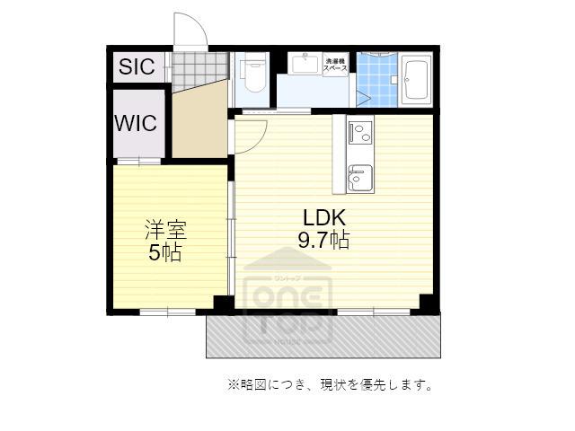 SCALA TOYOTSU(1LDK/2階)の間取り写真
