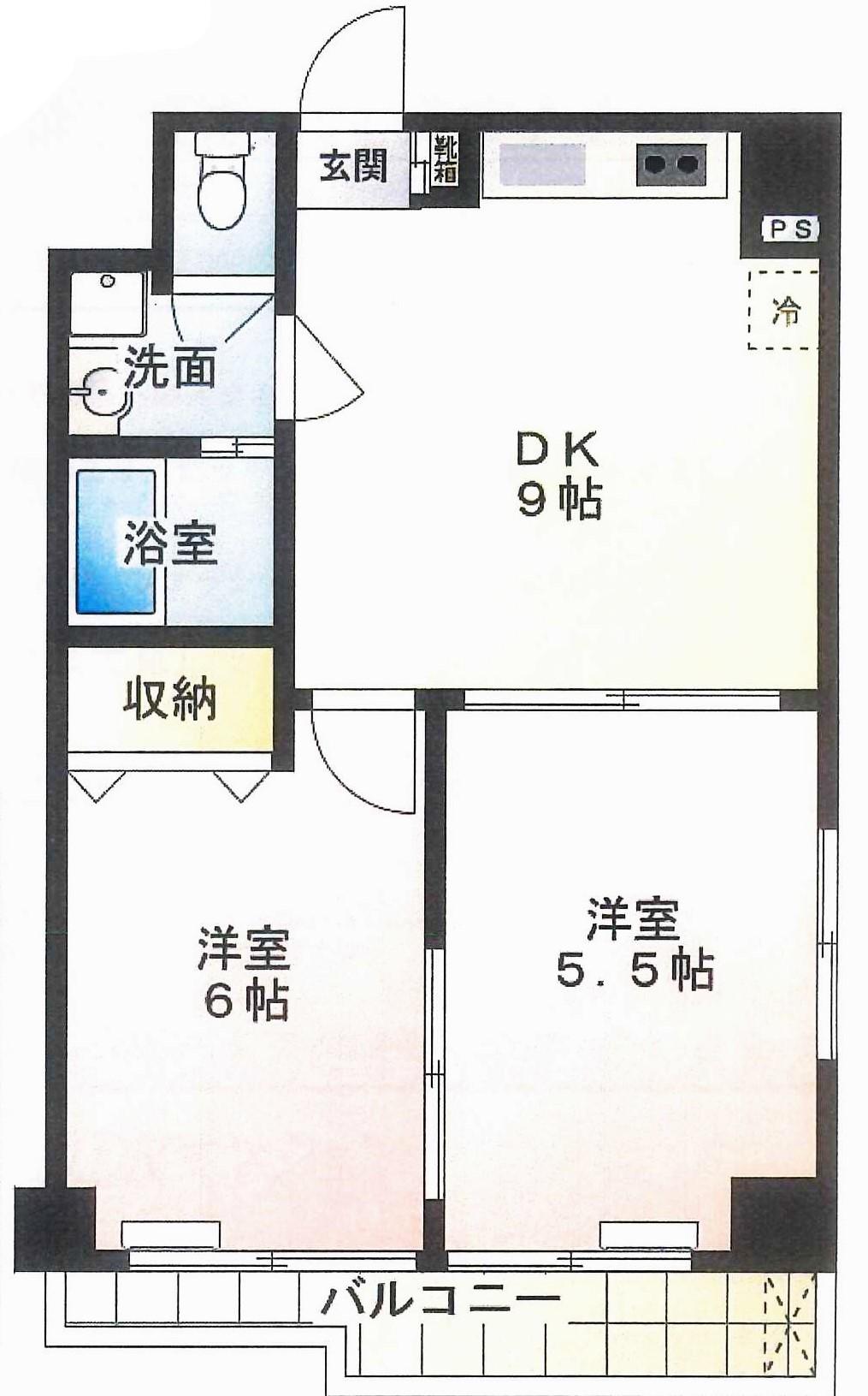 セイコーガーデン大塚(2DK/4階)の間取り写真